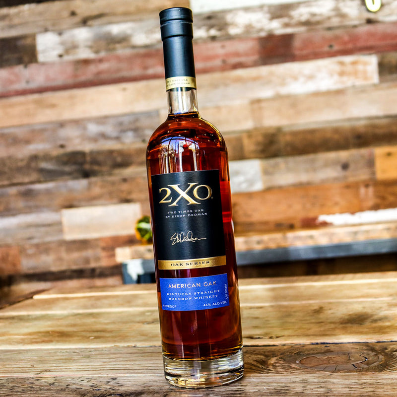 2XO American Oak Bourbon Whiskey 750ml.