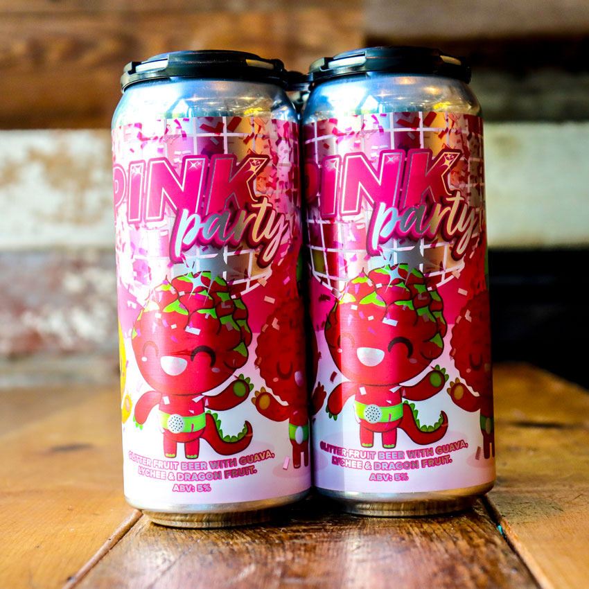 Black Horizon Pink Party Glitter Sour 16 FL. OZ. 4PK Cans