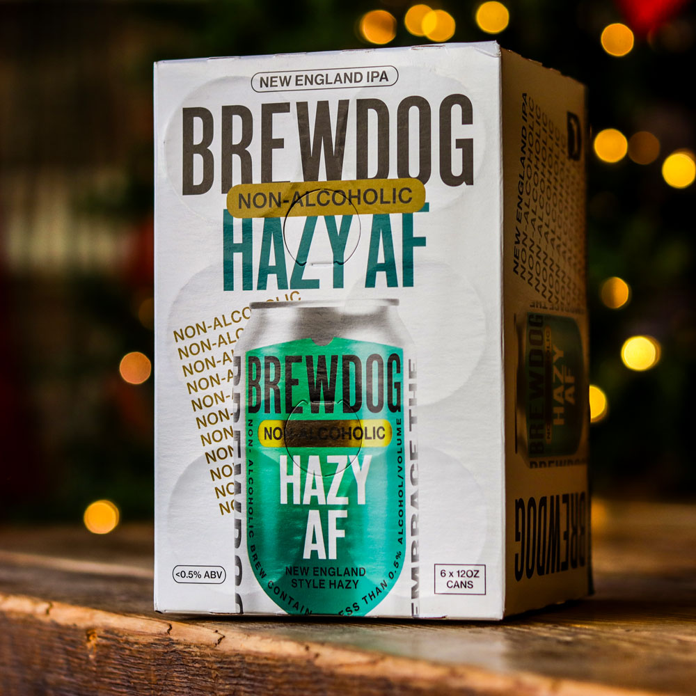 Brewdog Non Alcoholic Hazy AF IPA 12 FL. OZ. 6PK Cans