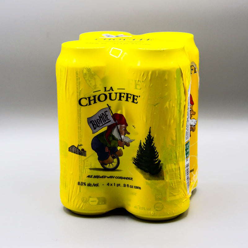 La Chouffe Belgian Blonde Ale 16.9 FL. OZ. 4PK Cans
