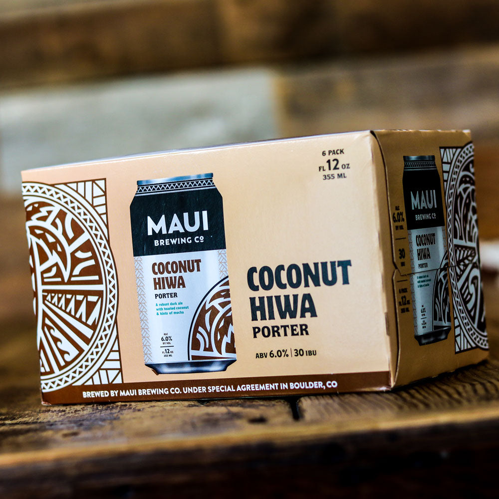 Maui Hiwa Coconut Porter 12 FL. OZ. 6PK Cans
