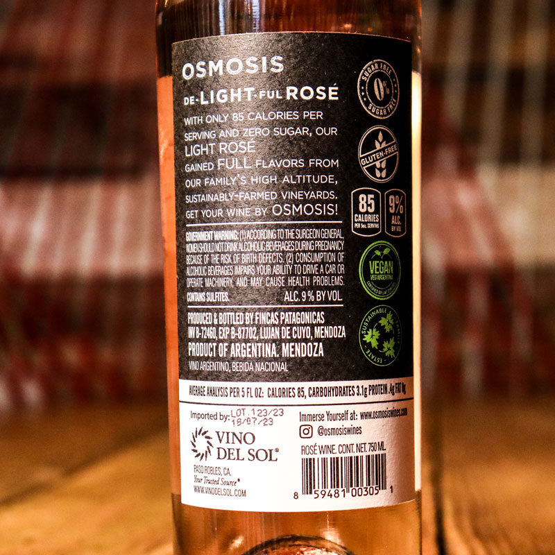 Osmosis DeLIGHTful Low Alcohol Rose Argentina 750ml