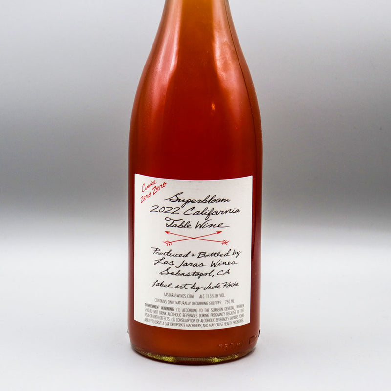 Las Jaras Superbloom Carbonic Pink Table Wine Sebastopol California 750ml