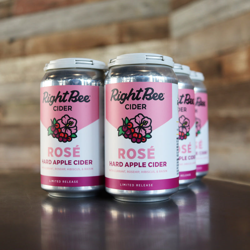 Right Bee Cider Rose 12 FL. OZ. 6PK Cans