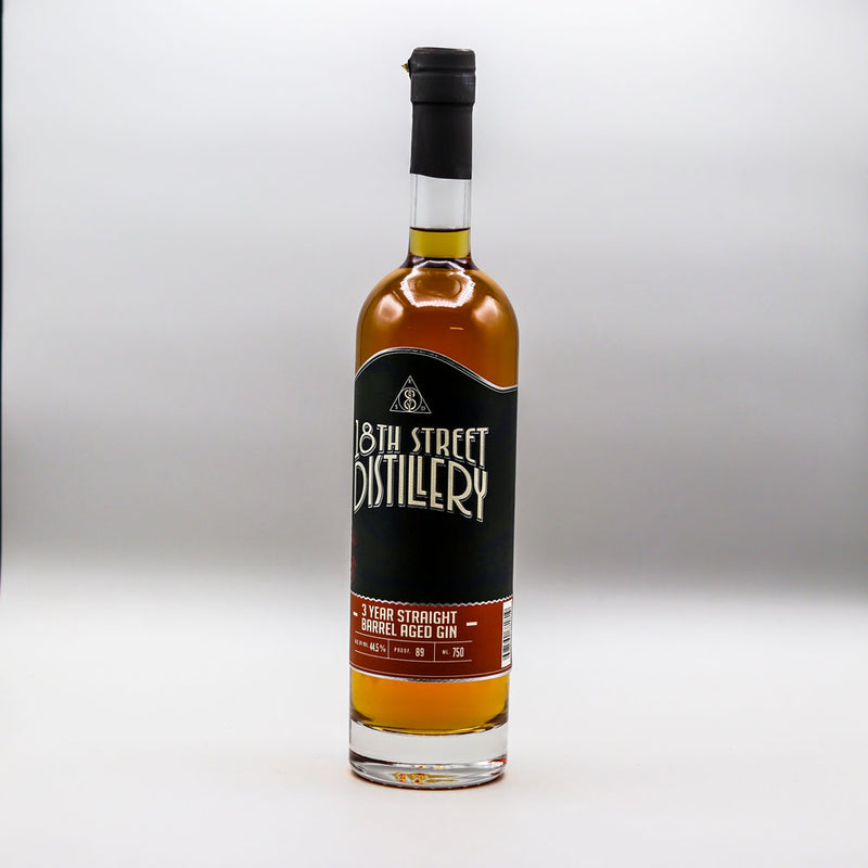 18th Street 3 Year Barrel Aged Gin 750ml.