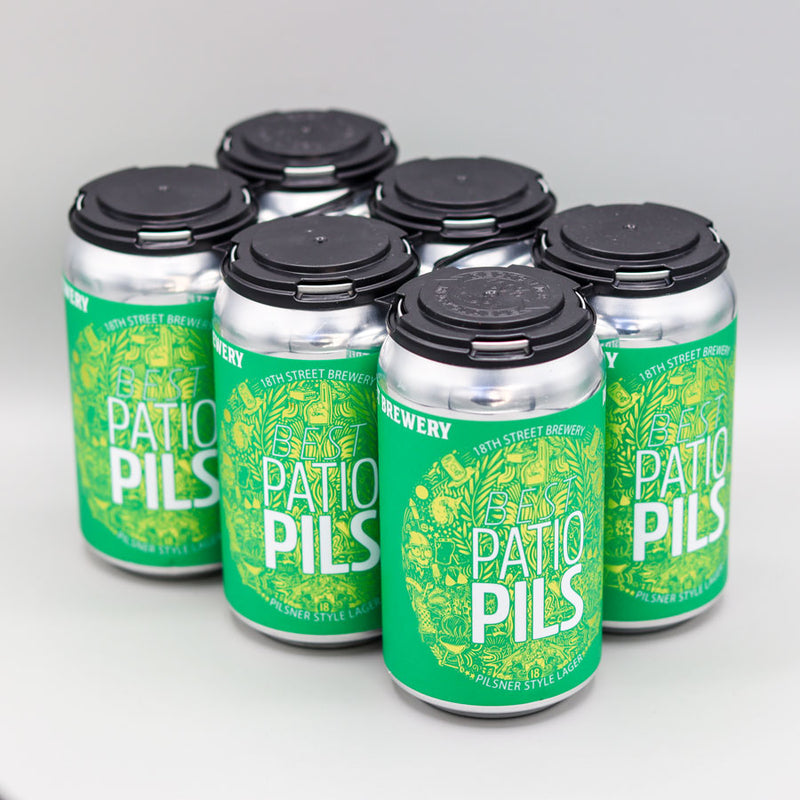 18th Street Best Patio Pils Lager 12 FL. OZ. 6PK Cans