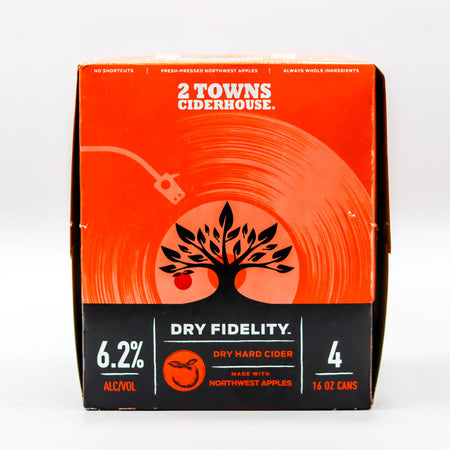 2 Towns Dry Fidelity Hard Cider 16 FL. OZ. 4PK Cans