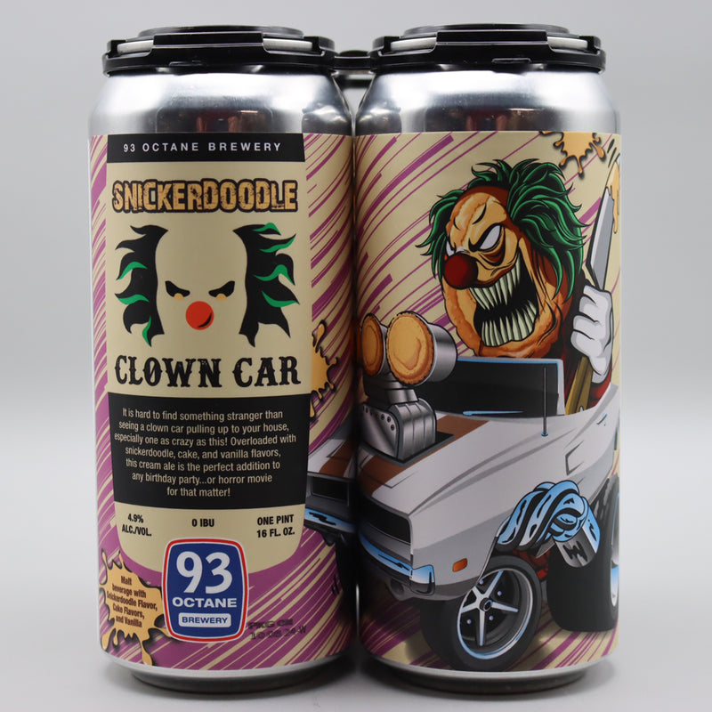 93 Octane Clown Car Snickerdoodle Cream Ale 16 FL. OZ. 4PK Cans