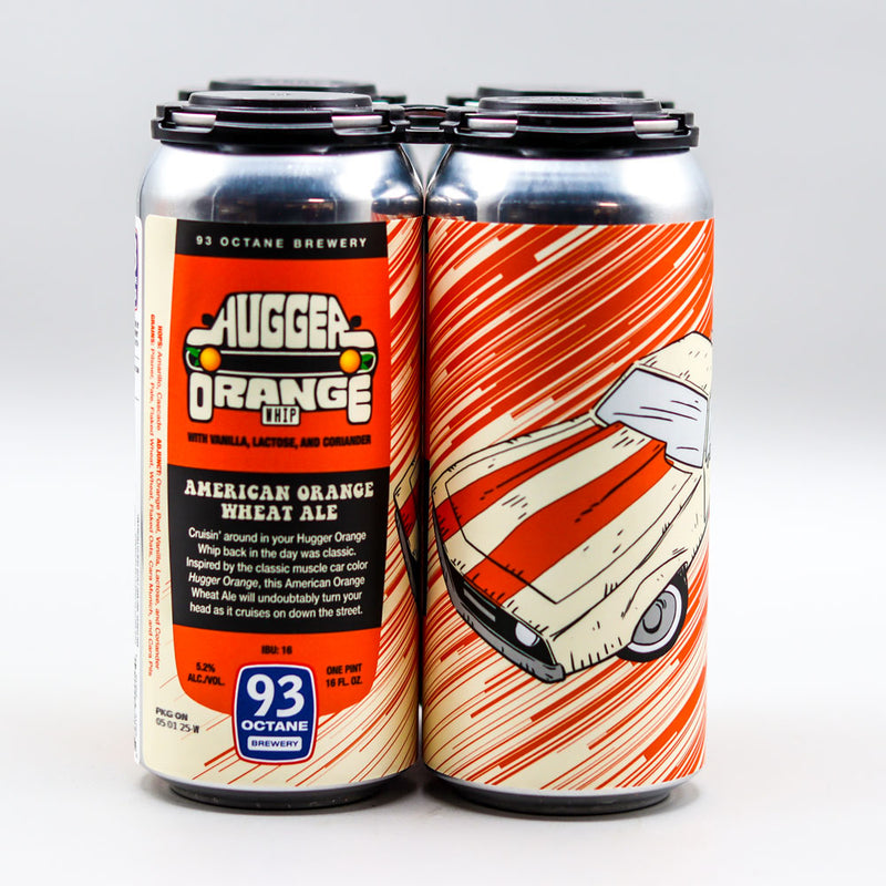 93 Octane Hugger Orange Whip Wheat Ale 16 FL. OZ. 4PK Cans