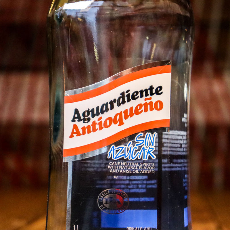 Aguardiente Sin Azucar Cane Netrual Spirit of Colombia 1L