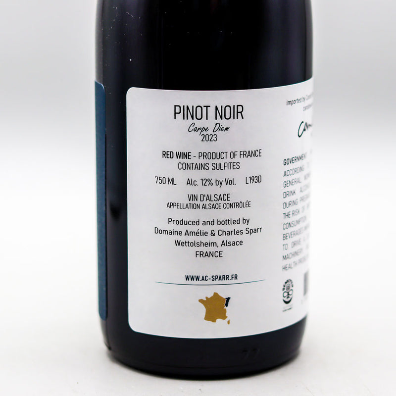 Amelie and Charles Sparr Pinot Noir Alsace France 750ml
