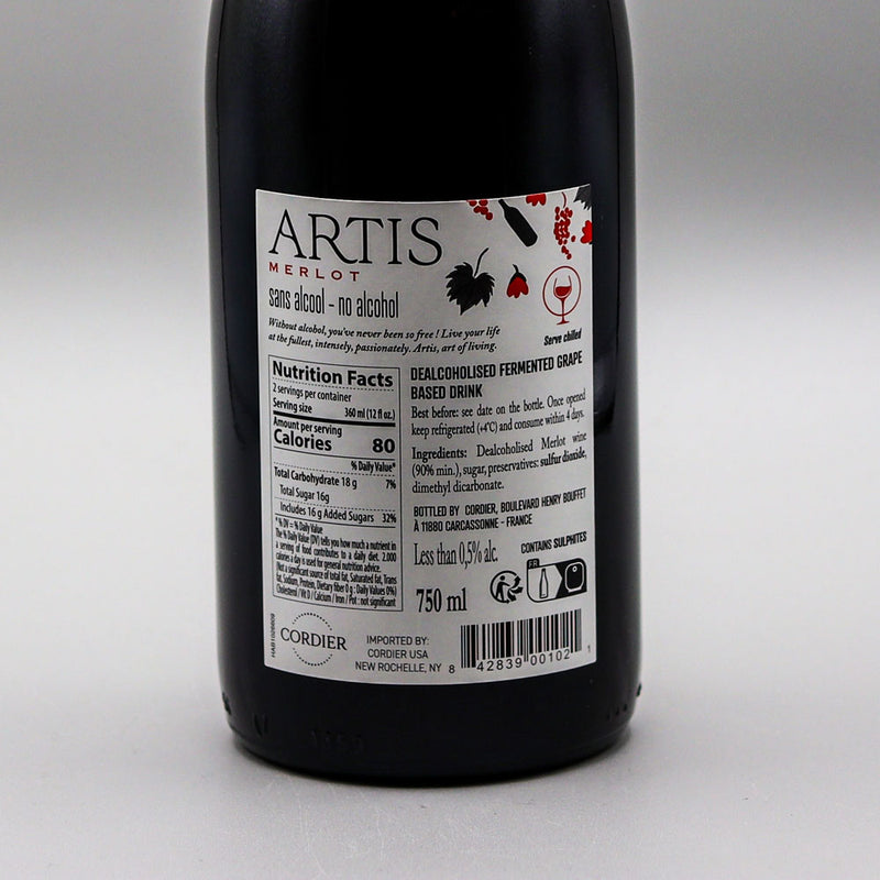 Artis No Alcohol Merlot France 750ml