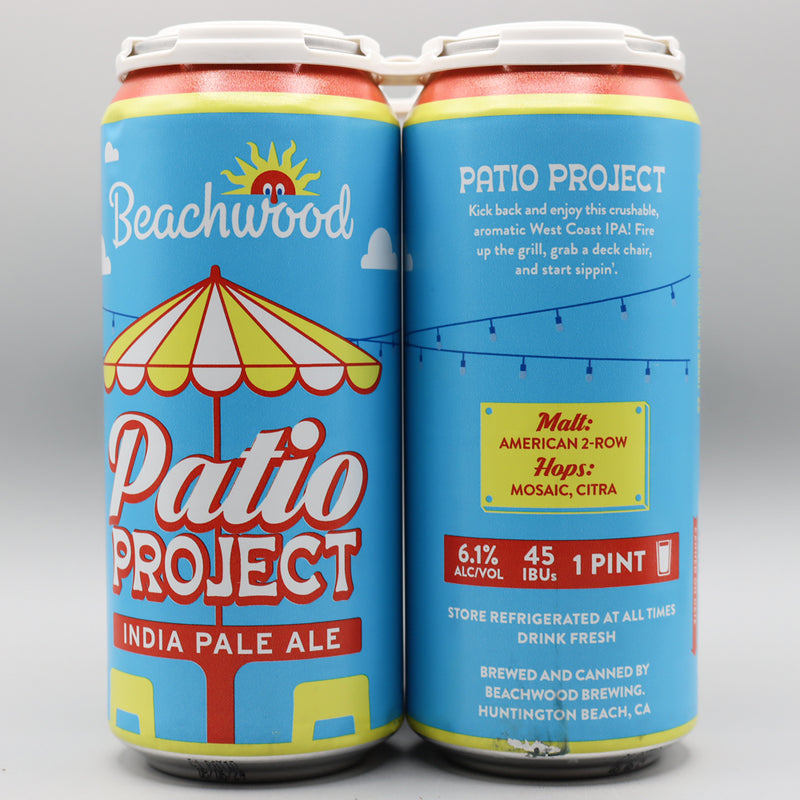 Beachwood Patio Project IPA 16 FL. OZ. 4PK Cans