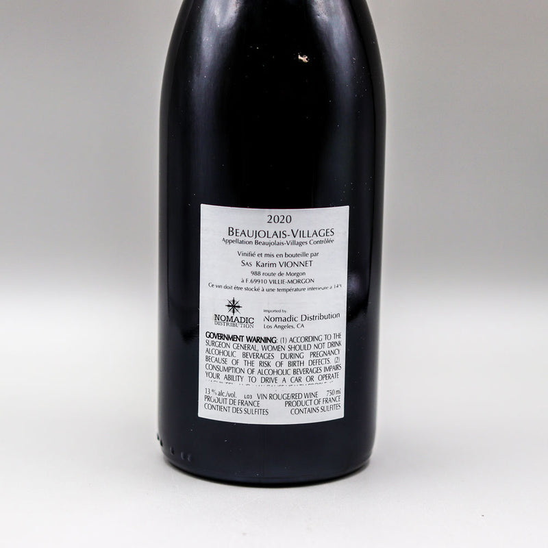 Karim Vionnet Beaujolais Village Gamay Noir France 750ml