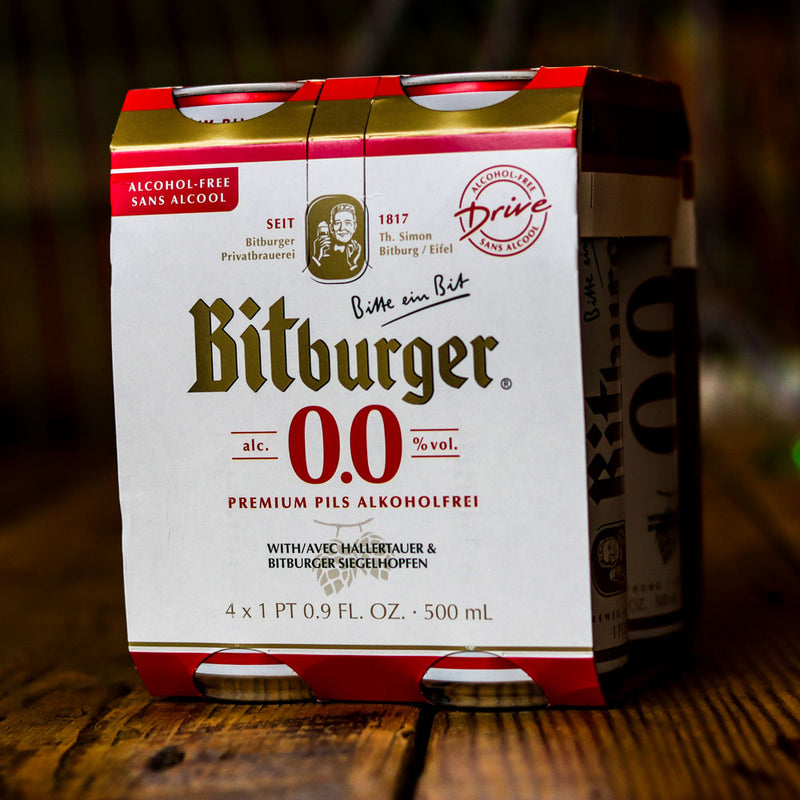 Bitburger Non Alcoholic Premium Pils 16.9 FL. OZ. 4PK Cans
