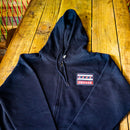Bitter Pops Unisex Full Zip Black Hoodie w/ Patch
