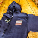 Bitter Pops Unisex Full Zip Navy Hoodie w/ Patch