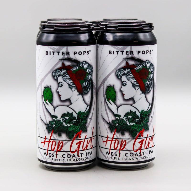 Bitter Pops Hop Girl West Coast IPA 16 FL. OZ. 4PK Cans