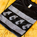 Bitter Pops Unisex T-Shirt Black with Growler Chi Flag