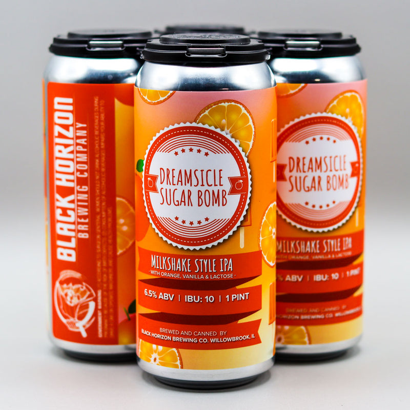 Black Horizon Dreamsicle Sugar Bomb Milkshake Style IPA 16 FL. OZ. 4PK Cans