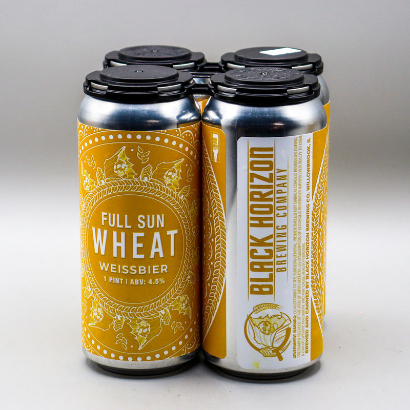 Black Horizon Full Sun Wheat Weissbier 16 FL. OZ. 4PK Cans