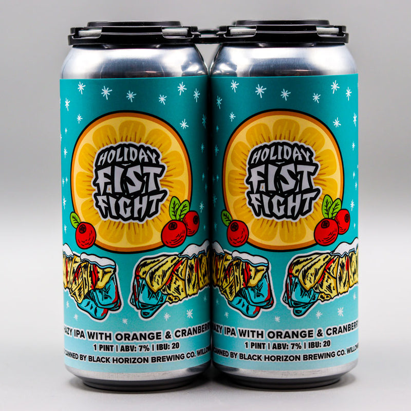 Black Horizon Holiday Fist Fight Hazy IPA w/Fruit 16 FL. OZ. 4PK Cans