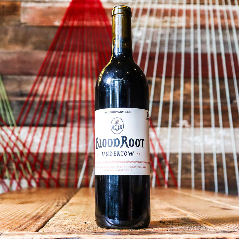 BloodRoot Undertow Proprietary Red Blend Sonoma County California 750ml