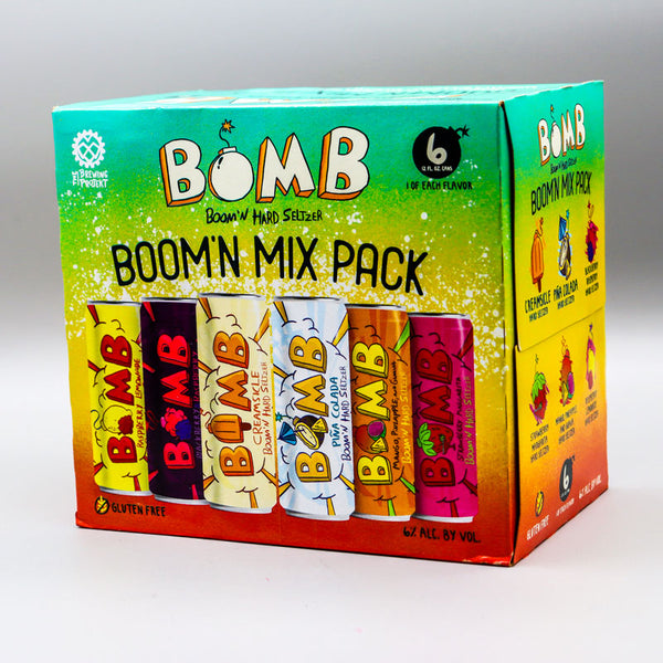 The Brewing Project Bomb Boom'n Hard Seltzer Boom'n Mix Pack 12 FL. OZ