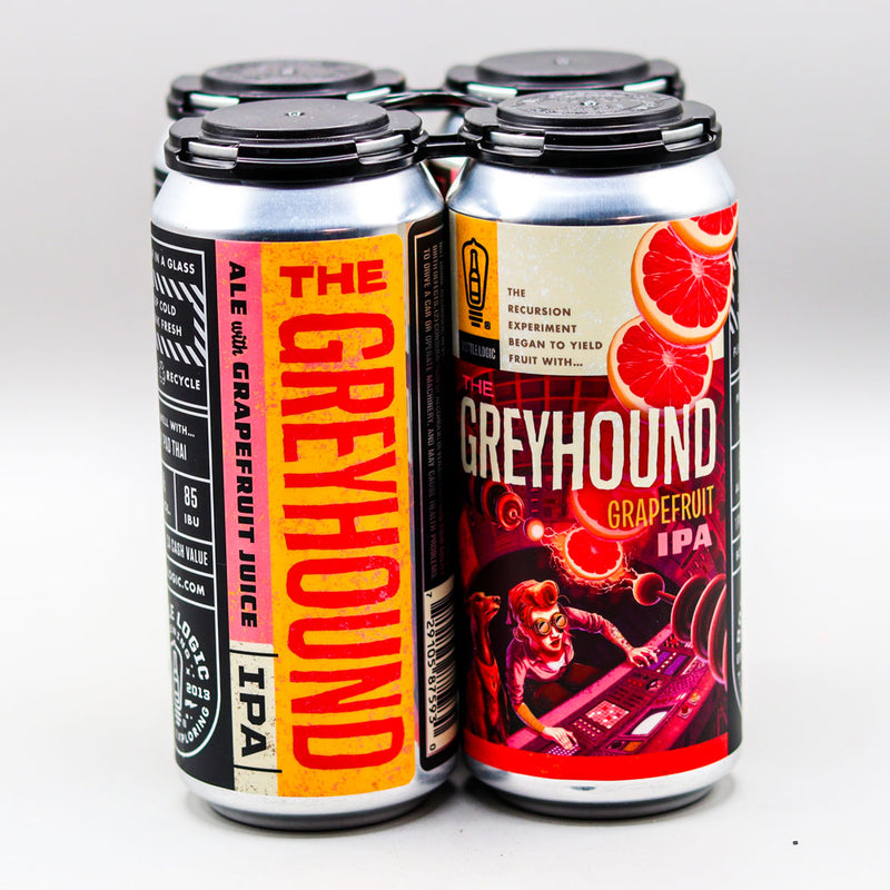 Bottle Logic The Greyhound IPA W/Grapefruit Juice 16 FL. OZ. 4PK Cans