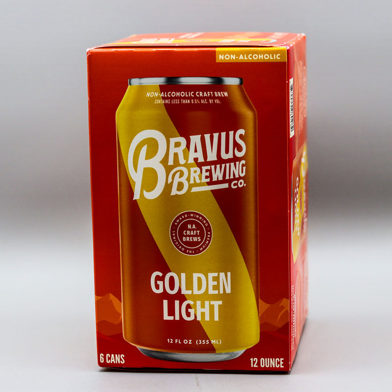 Bravus Non Alcoholic Golden Light 12 FL. OZ. 6PK Cans