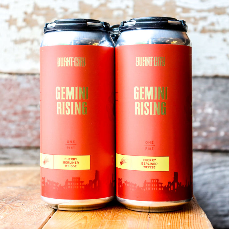 Burnt City Gemini Rising Cherry Berliner Weisse 16 FL. OZ. 4PK Cans