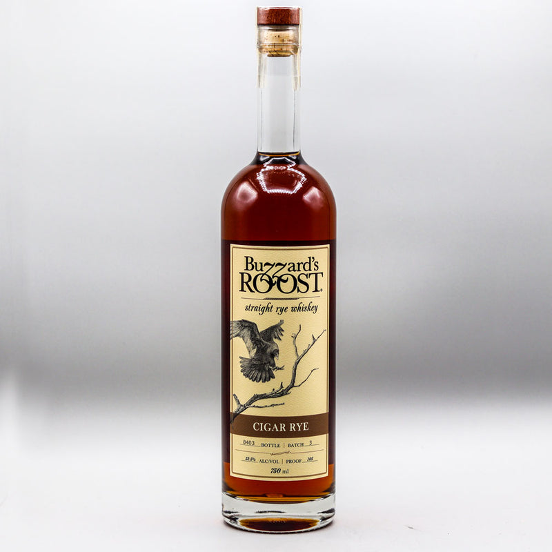 Buzzard's Roost Cigar Rye Whiskey 750ml.