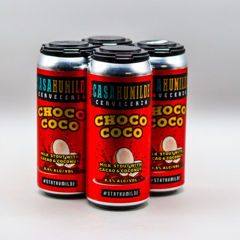 Casa Humilde Choco Coco Milk Stout with Cacao & Coconut 16 FL. OZ. 4PK Cans