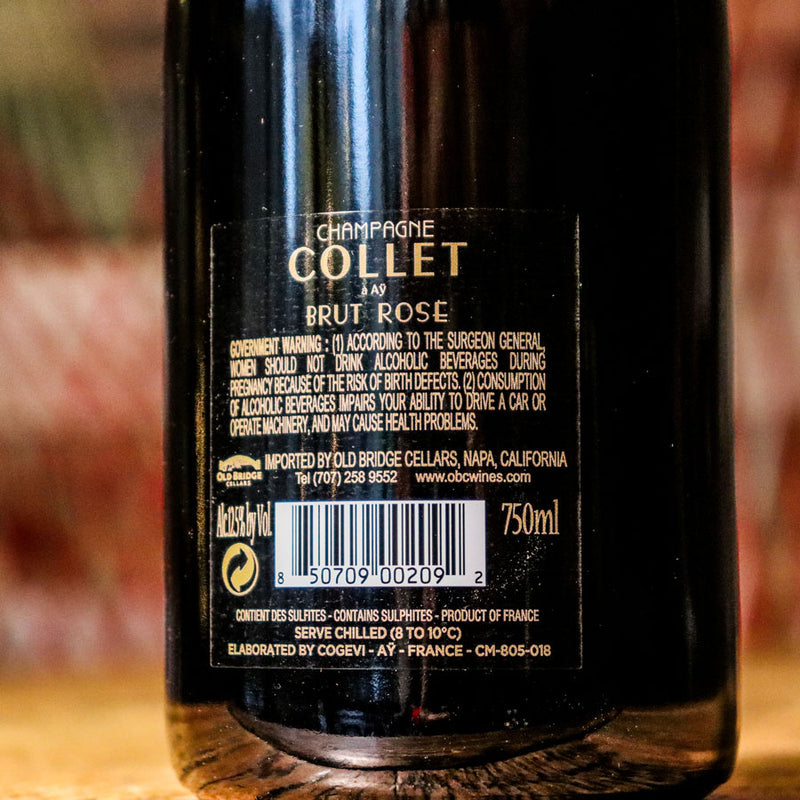 Collet Brut Rose Champagne France 750ml.