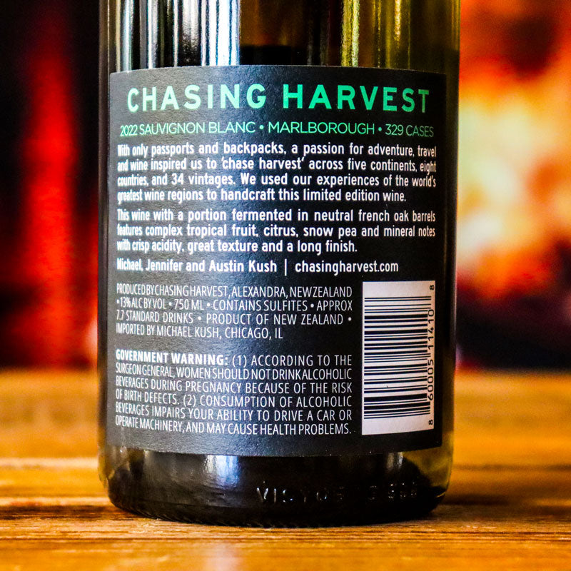 Chasing Harvest Sauvignon Blanc Marlborough New Zealand 750ml