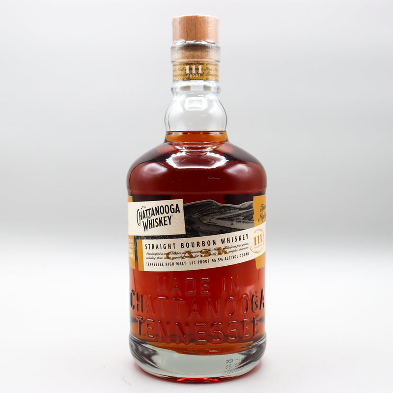 Chattanooga Cask Strength Bourbon Whiskey 750ml.