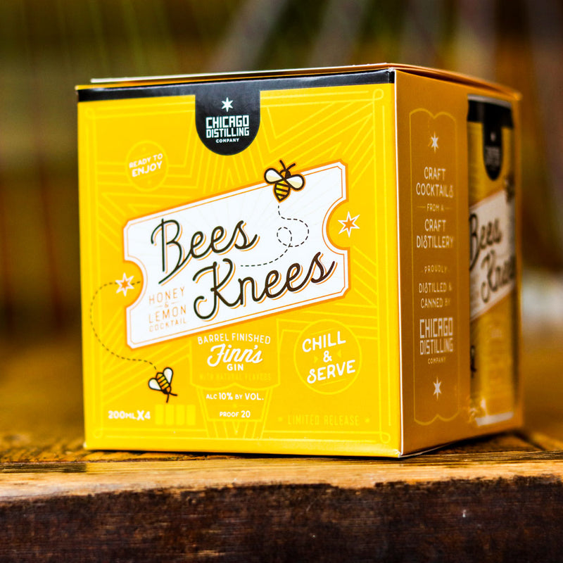 Chicago Distilling Bees Knees 200ml. 4PK Cans