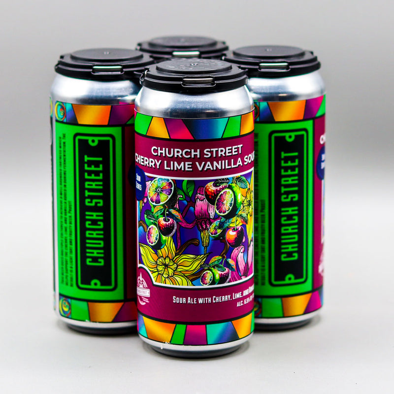 Church Street Cherry Lime Vanilla Sour 16 FL. OZ. 4PK Cans