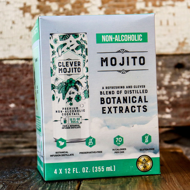 Clever Non Alcoholic Mojito RTD Cocktail 12 FL. OZ. 4PK Cans