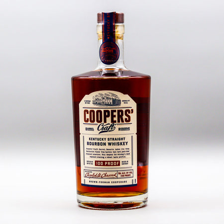 Cooper's Craft 100 Proof Bourbon Whiskey 750ml.