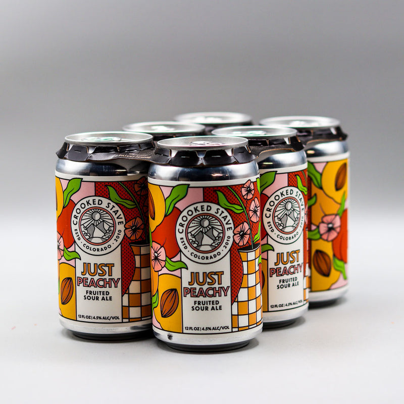 Crooked Stave Just Peach Sour Ale 12 FL. OZ. 6PK Cans