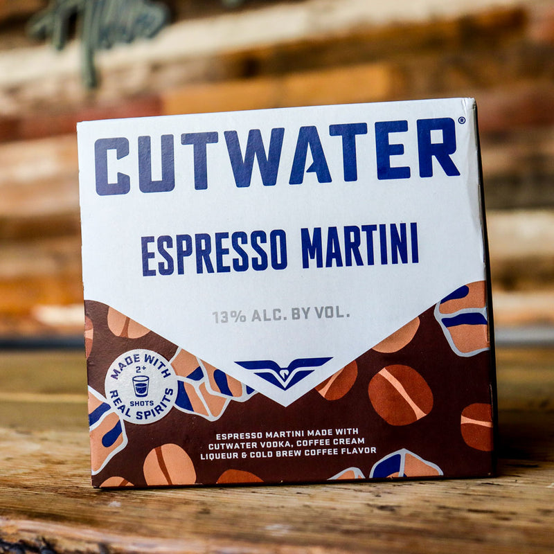 Cutwater Espresso Martini RTD Cocktail 12 FL. OZ. 4PK Cans