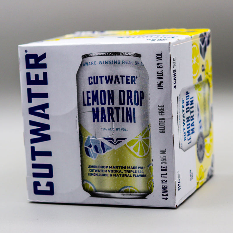 Cutwater RTD Cocktail Lemon Drop Martini 12 FL. OZ. 4PK Cans