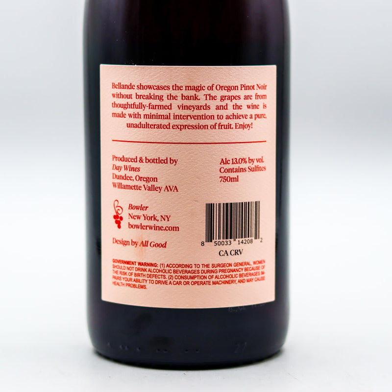 Day Wines Bellande Pinot Noir Willamette Valley Oregon 750ml
