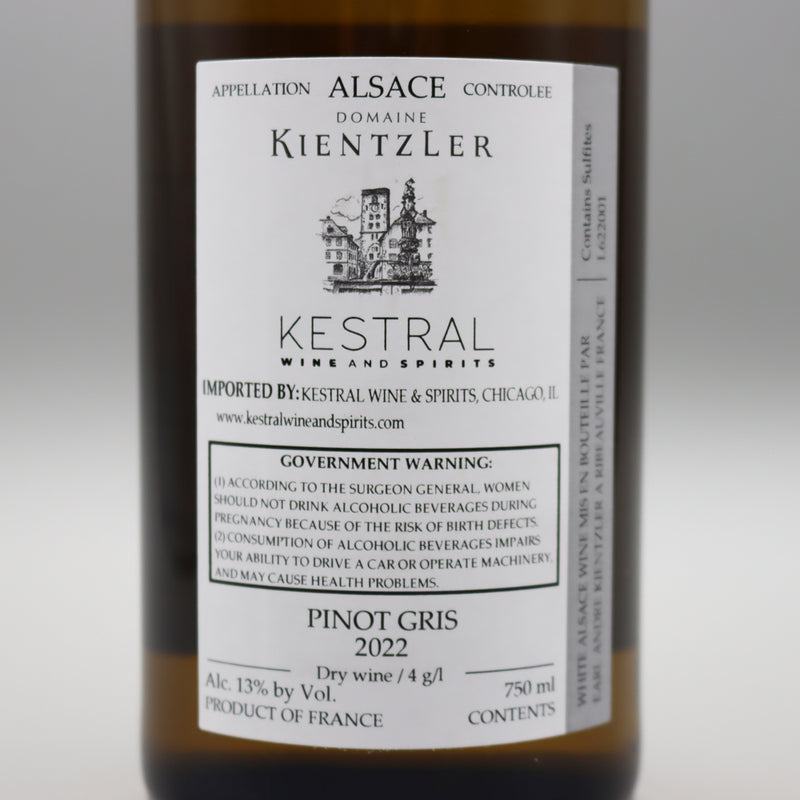 Domaine Kientzler Alsace Pinot Gris France 750ml