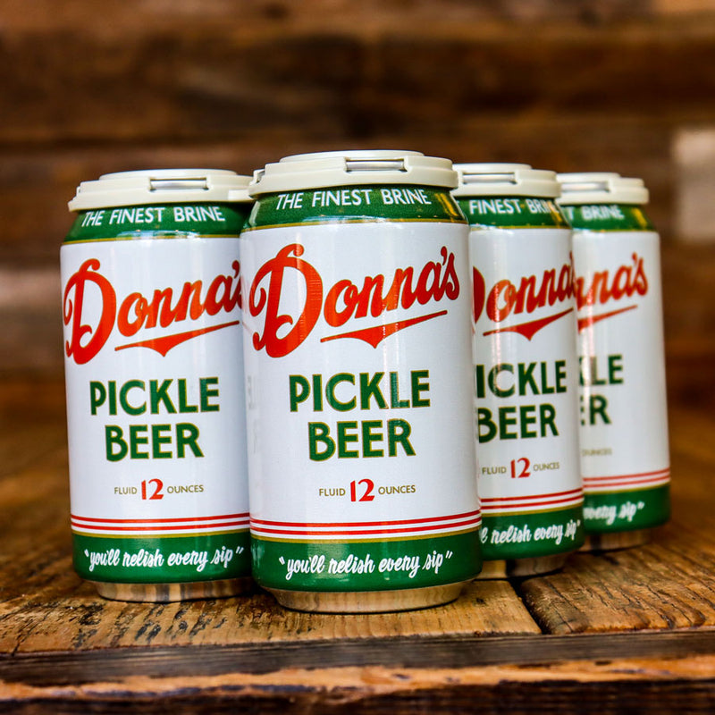 Donna's Pickle Beer 12 FL. OZ. 6PK Cans