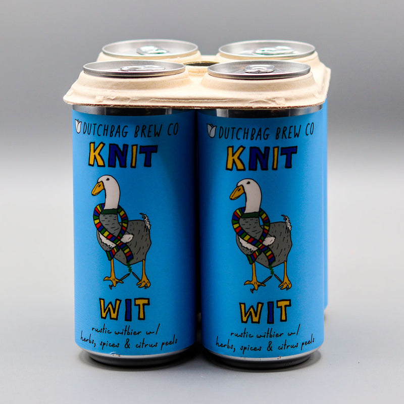 Dutchbag Knitwit Witlbier w/Herbs, Spices & Citrus Peels 16 FL. OZ. 4PK Cans