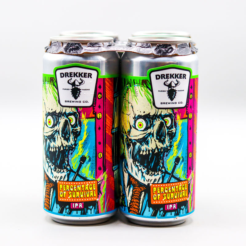 Drekker Percentage Of Survival IPA 16 FL. OZ. 4PK Cans