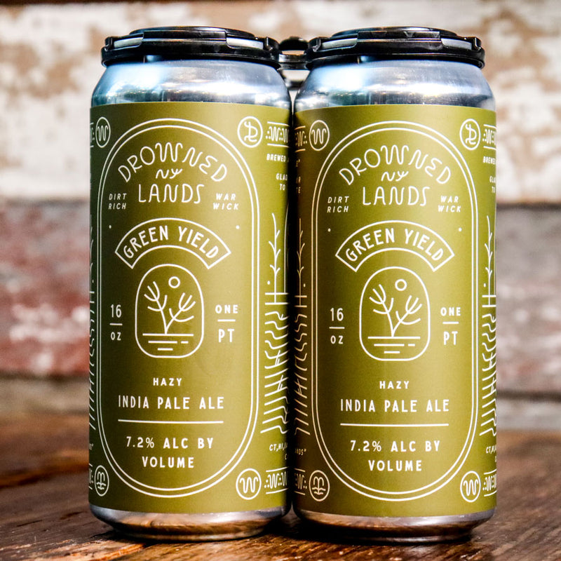 Drowned Lands Green Yield Hazy IPA 16 FL. OZ. 4PK Cans