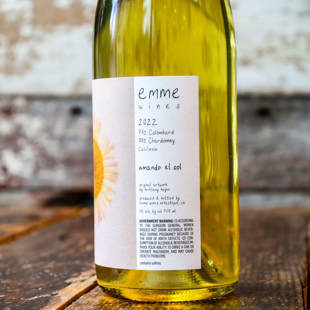 Emme Wines Amando El Sol White Blend California 750ml